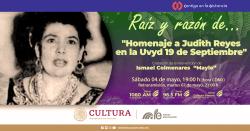 348. Homenaje a Judith Reyes en la Uvyd 19 de Septiembre