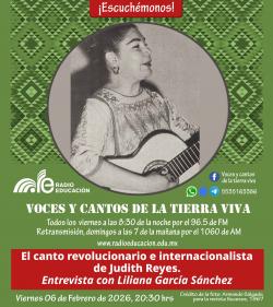 460. El canto revolucionario e internacionalista de Judith Reyes. Entrevista con Liliana García Sánchez
