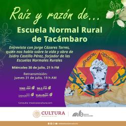 413. Escuela Normal Rural de Tacámbaro. Entrevista con Jorge Cázares
