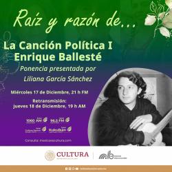433. La canción política I: Enrique Ballesté. Ponencia de Liliana García